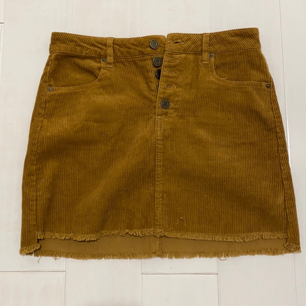 Corduroy Mini Skirt